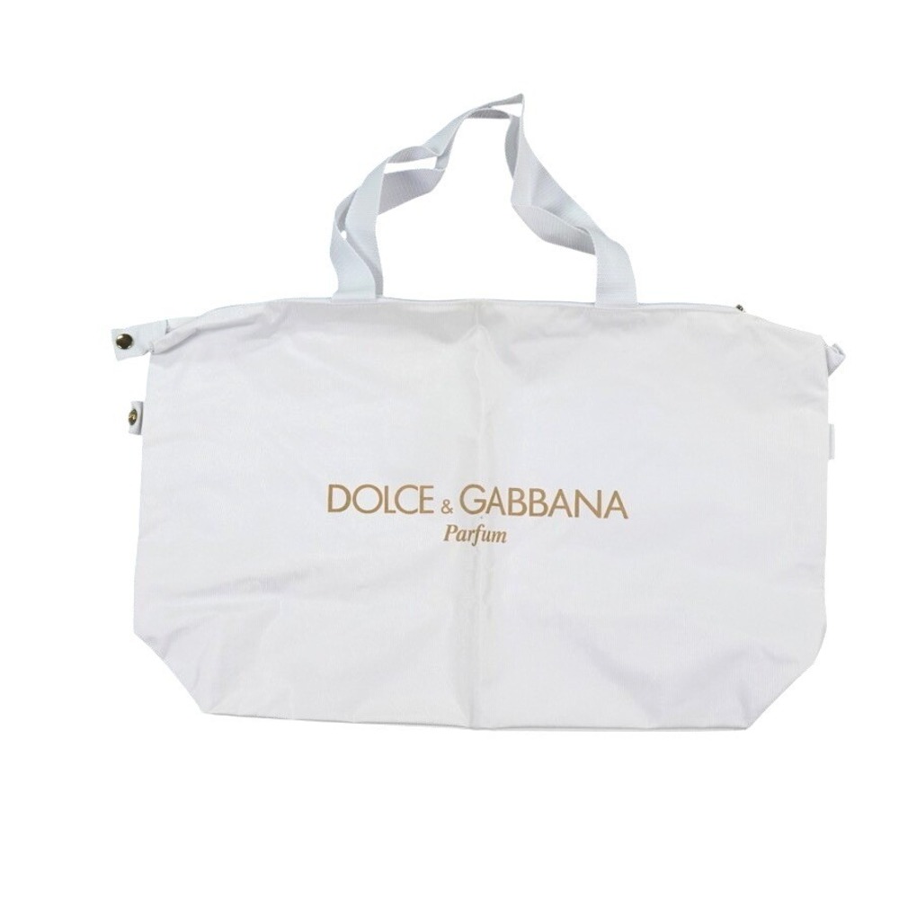 Dolce & Gabbana Parfum Tote Bag Giveaway Large White Gold Logo Travel Beach